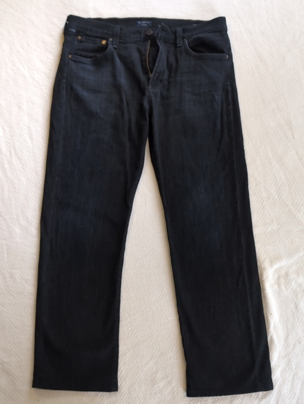 Citizens of Humanity SID Men’s Size 33 Black Straight Leg Stretch Jeans